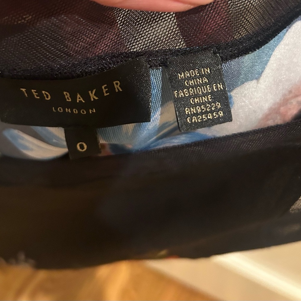 Ted Baker Black Camisole with Floral Print - Picture 3 of 3